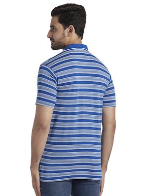 blue striped polo t-shirt - 17768682 - Standard Image - 3