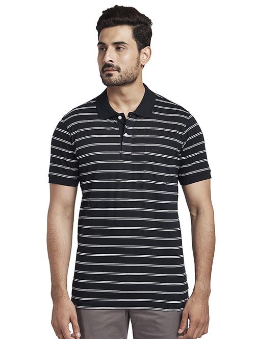 blue striped polo t-shirt - 17768695 - Standard Image - 1