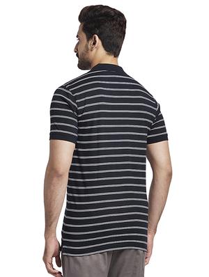 blue striped polo t-shirt - 17768695 - Standard Image - 3