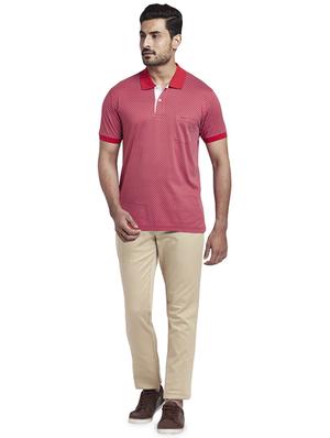red printed polo t-shirt - 17768704 - Standard Image - 4