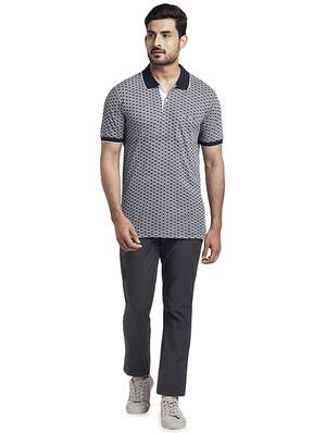 blue printed polo t-shirt - 17768711 - Standard Image - 4