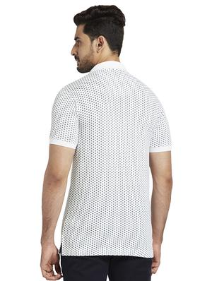 white printed polo t-shirt - 17768725 - Standard Image - 3