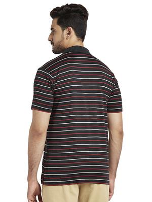 black striped polo t-shirt - 17768728 - Standard Image - 3