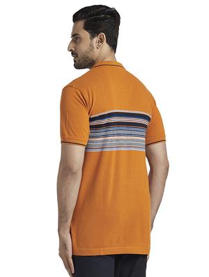 mustard striped polo t-shirt - 17768761 - Standard Image - 3
