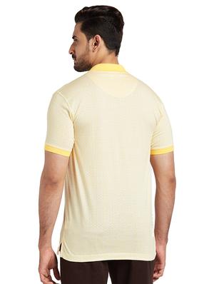yellow printed polo t-shirt - 17768766 - Standard Image - 3