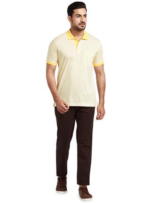 yellow printed polo t-shirt - 17768766 - Standard Image - 4
