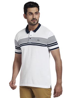 white striped polo t-shirt - 17768785 - Standard Image - 2