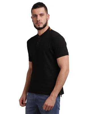 black solid polo -shirt - 17768890 - Standard Image - 2