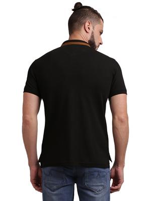 black solid polo -shirt - 17768890 - Standard Image - 4
