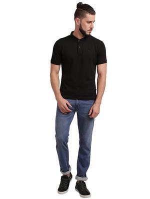 black solid polo -shirt - 17768890 - Standard Image - 5