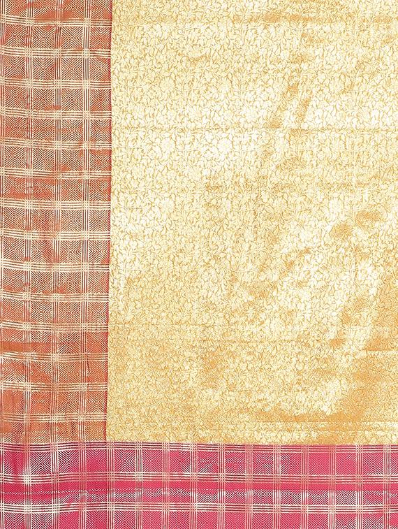 self design kanjivaram saree with blouse - 17769349 - Zoom Image - 4