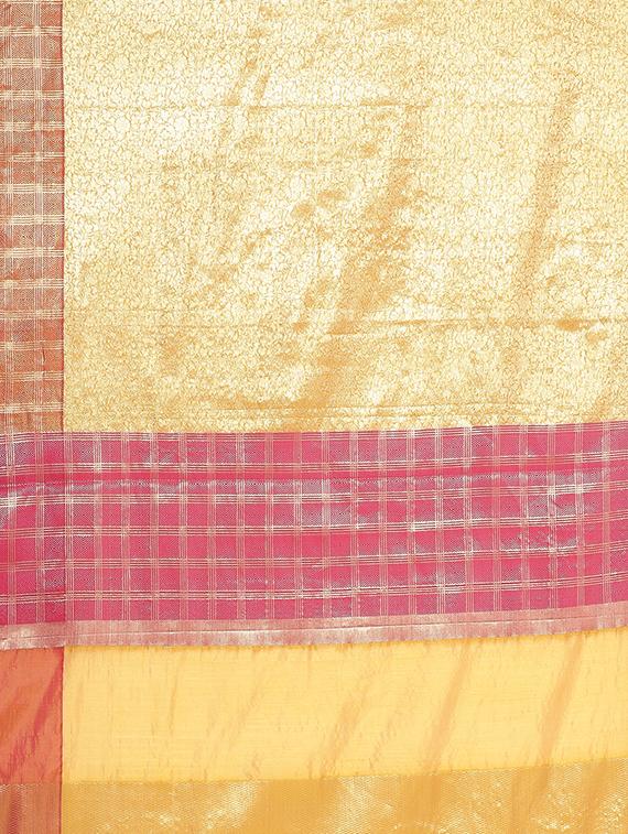 self design kanjivaram saree with blouse - 17769349 - Zoom Image - 5