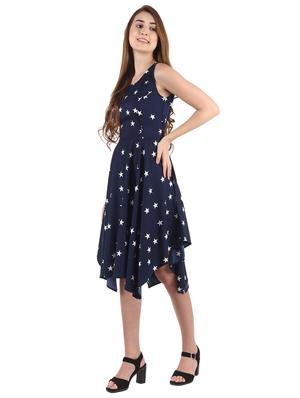 tie back asymmetric dress - 17769784 - Standard Image - 2