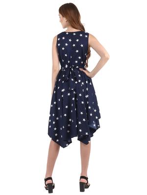 tie back asymmetric dress - 17769784 - Standard Image - 3
