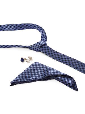 space blue silk tie - 17769833 - Standard Image - 3