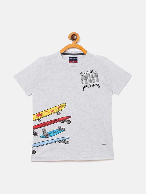 grey printed t-shirt - 17769931 - Standard Image - 1