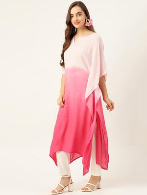 ombre kaftan kurta - 17770126 - Standard Image - 2
