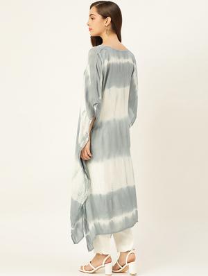tie & dye kaftan kurta - 17770127 - Standard Image - 3