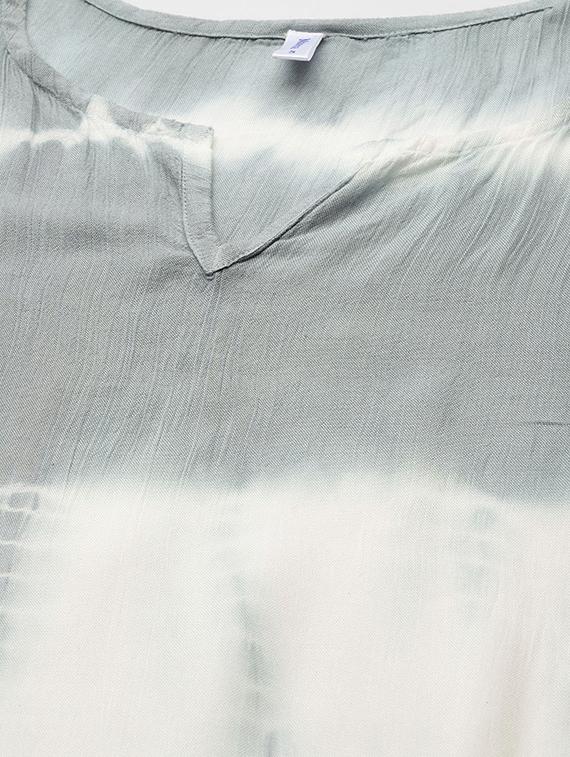 tie & dye kaftan kurta - 17770127 - Zoom Image - 4