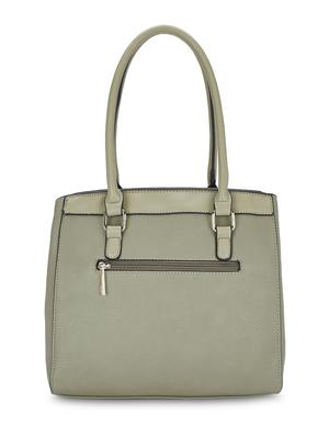 green leatherette (pu) printed handbag - 17771069 - Standard Image - 2