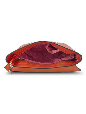 orange leatherette (pu) handbag - 17771070 - Standard Image - 3