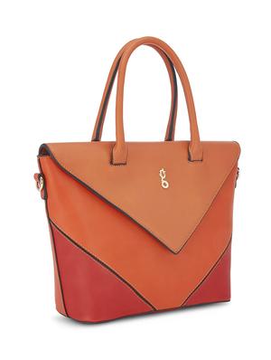 orange leatherette (pu) handbag - 17771070 - Standard Image - 4