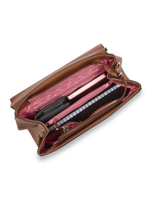 brown leatherette (pu) sling bag - 17771072 - Standard Image - 3