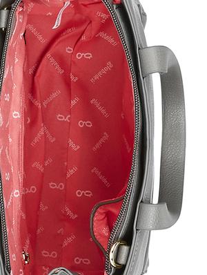 grey leatherette (pu) regular handbag - 17771073 - Standard Image - 3