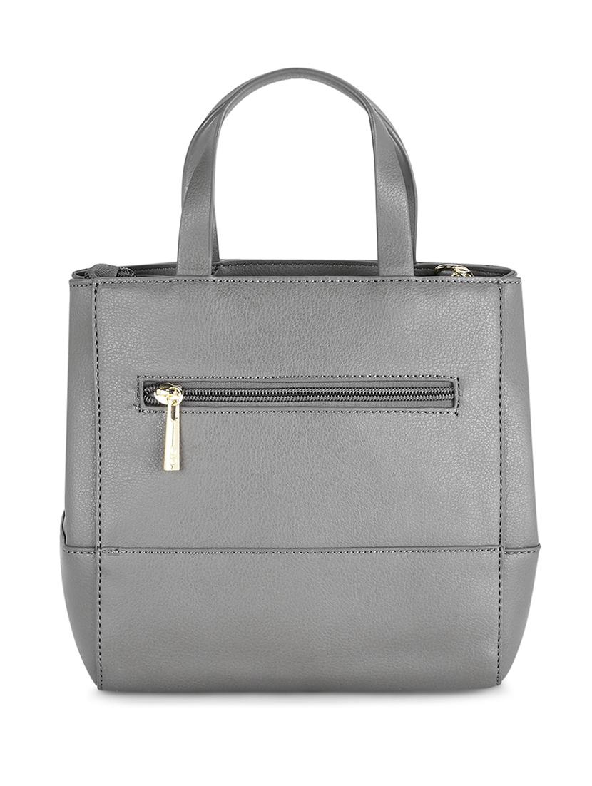 grey leatherette (pu) regular handbag - 17771073 - Zoom Image - 2
