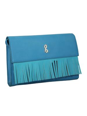 blue leatherette (pu) regular sling bag - 17771080 - Standard Image - 5