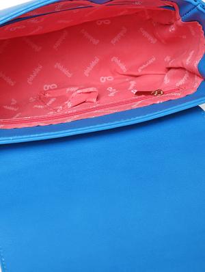 blue leatherette (pu) regular sling bag - 17771082 - Standard Image - 3