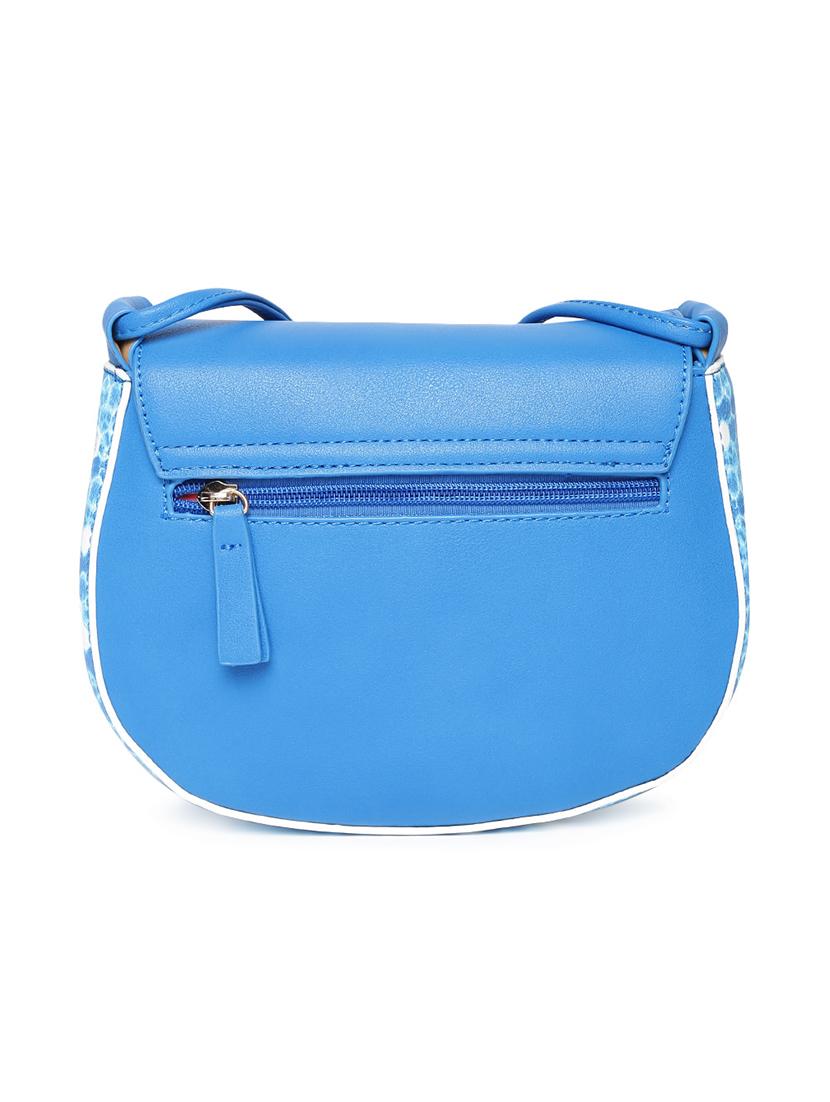 blue leatherette (pu) regular sling bag - 17771082 - Zoom Image - 2