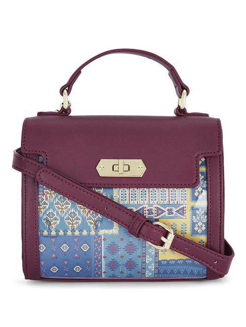 wine leatherette (pu) regular sling bag - 17771092 - Standard Image - 1