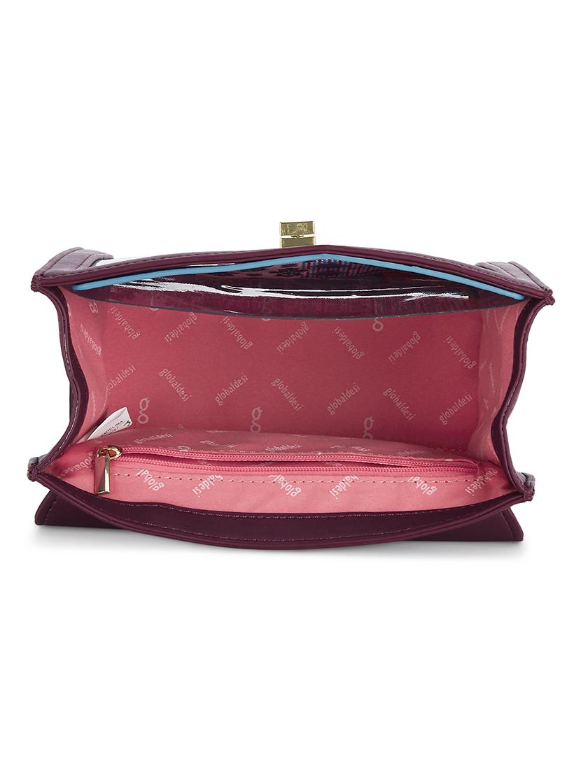 wine leatherette (pu) regular sling bag - 17771092 - Zoom Image - 3