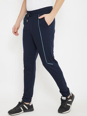 navy blue striped track pant - 17771121 - Standard Image - 2