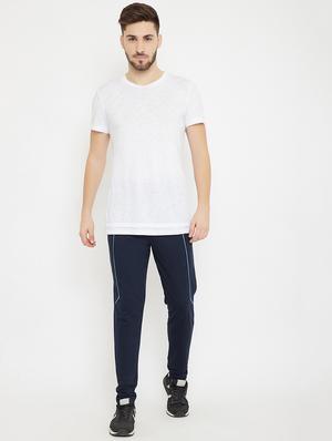 navy blue striped track pant - 17771121 - Standard Image - 4