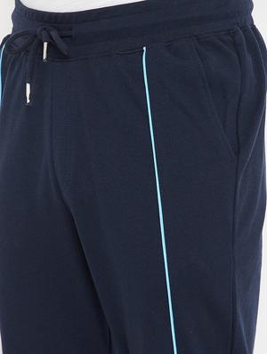 navy blue striped track pant - 17771121 - Standard Image - 5