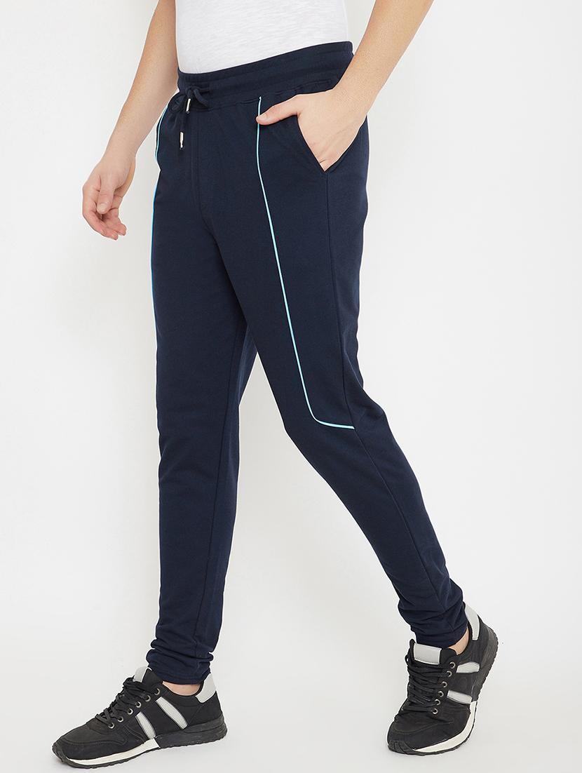 navy blue striped track pant - 17771121 - Zoom Image - 2