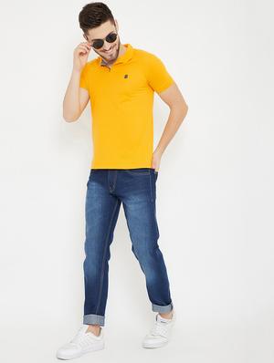 yellow solid polo t-shirt - 17771130 - Standard Image - 4
