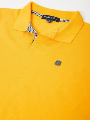 yellow solid polo t-shirt - 17771130 - Standard Image - 5