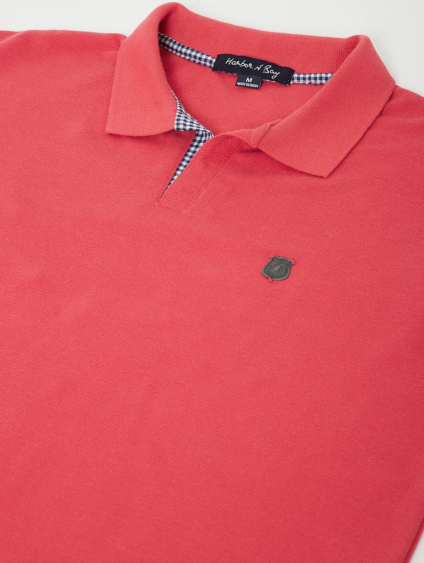 red solid polo t-shirt - 17771133 - Zoom Image - 5