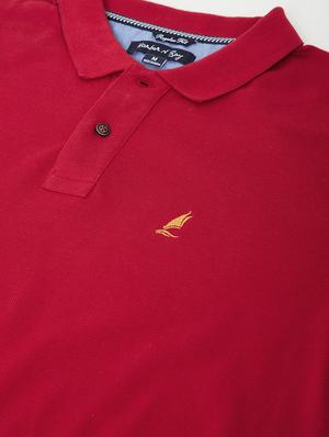 red solid polo t-shirt - 17771137 - Standard Image - 5