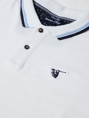 white solid polo t-shirt - 17771143 - Standard Image - 5