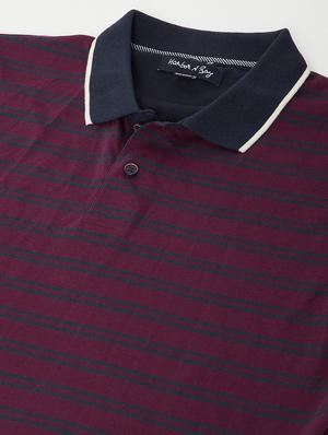 purple striped polo t-shirt - 17771147 - Standard Image - 5