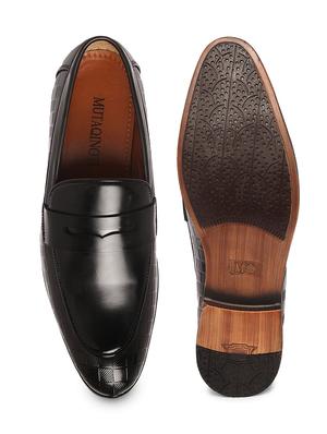 black patent leather handicraft loafers - 17771847 - Standard Image - 5