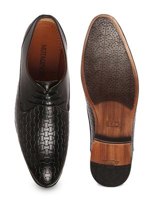 black patent leather laceup derbies - 17771852 - Standard Image - 5