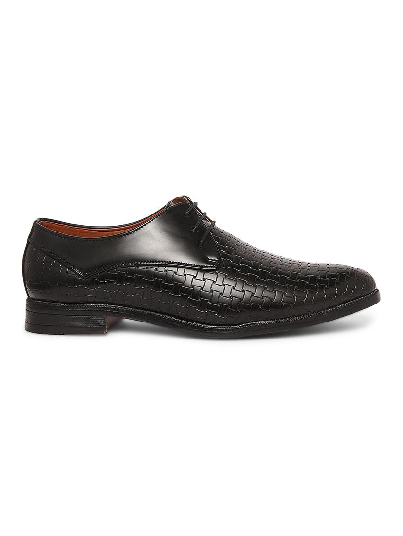 black patent leather laceup derbies - 17771852 - Zoom Image - 3