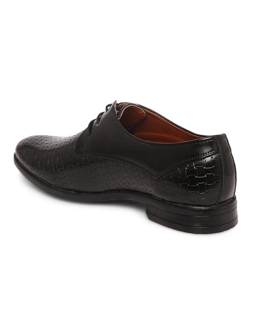 black patent leather laceup derbies - 17771852 - Zoom Image - 4