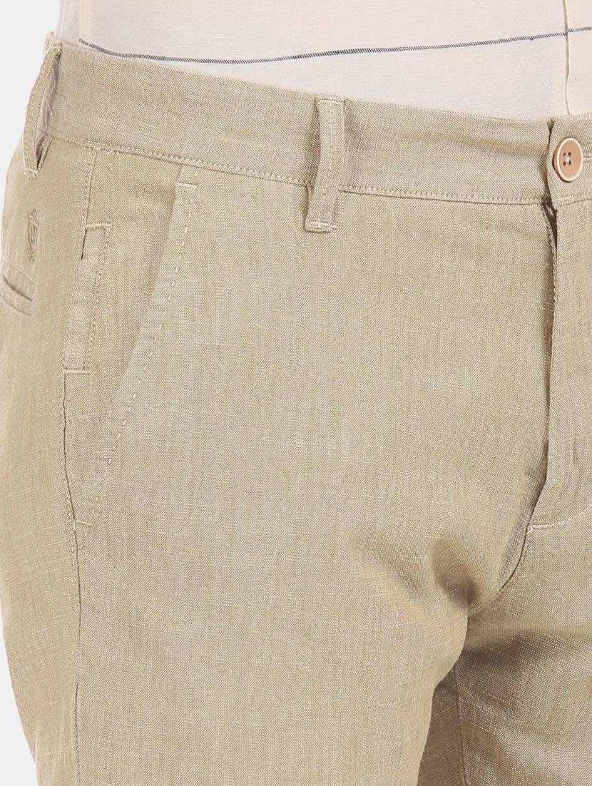 beige solid chinos - 17771899 - Zoom Image - 6