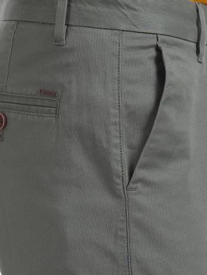green striped flat front casual trouser - 17771932 - Standard Image - 6